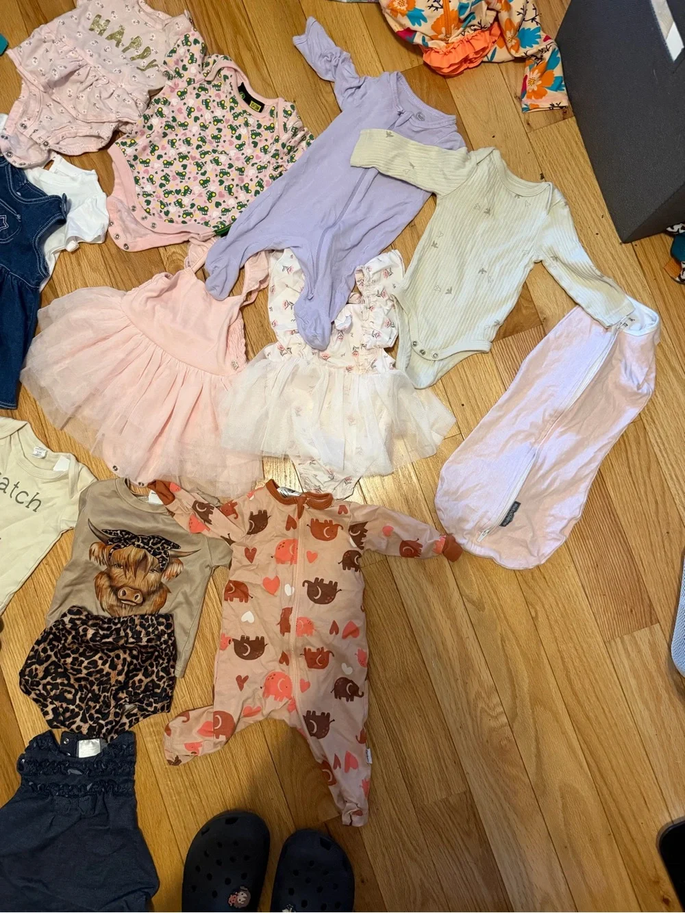 Carter's Cream, Pink, Gray & Multicolor Baby Footies and Sleep Sacks